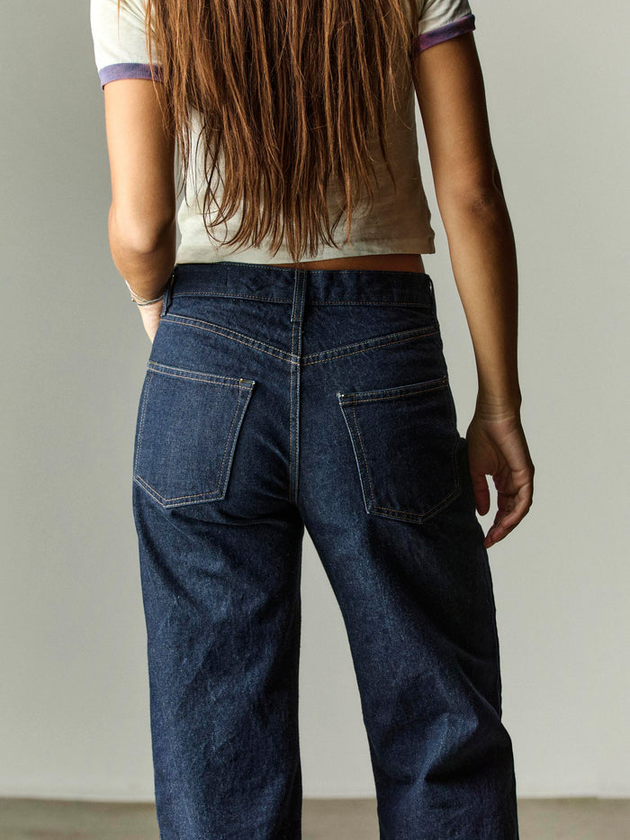 Dark Gray edie indigo selvage rinse