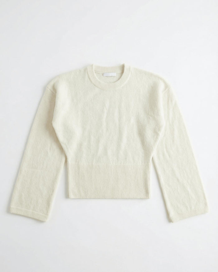 ELLEN ANGEL SLEEVE KNIT - OFFWHITE