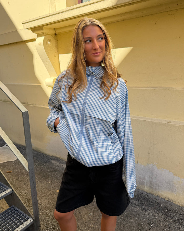 EMILIE JACKET - BLUE CHECK