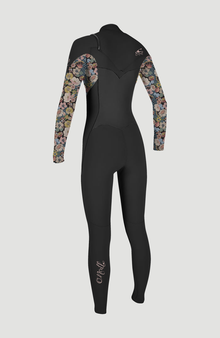 Epic 5/4mm Chest Zip Full Wetsuit | BLACK/TWIGGY