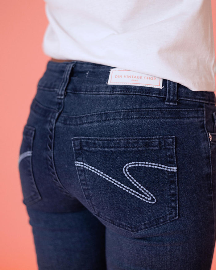 ERIKA LOW BOOTCUT JEANS - OCEAN BLUE