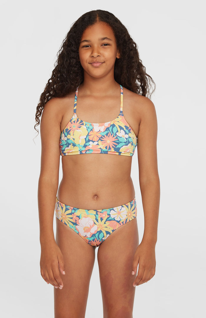 Essentials Bralette Bikini Set | Blue Santa Monica