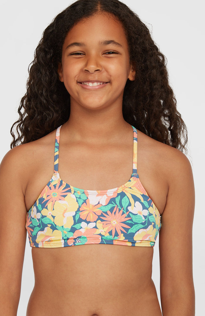 Essentials Bralette Bikini Set | Blue Santa Monica
