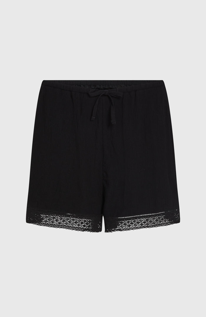 Essentials Embroidery Shorts | Black Out