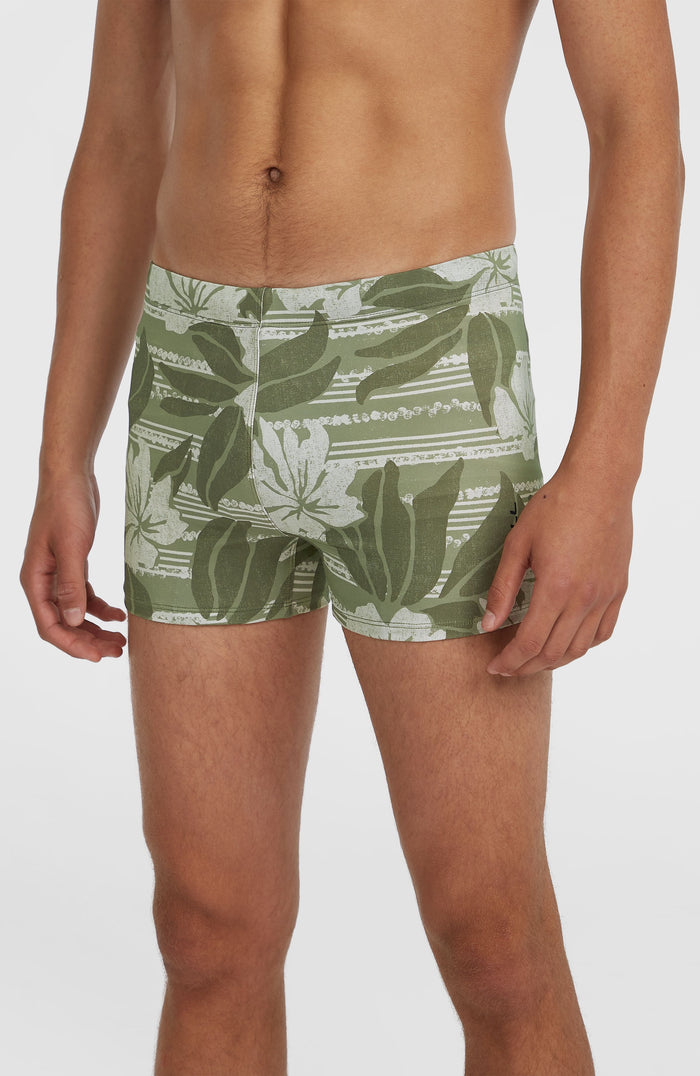 Essentials Floral Racer | Green Tonal Dusty Flower