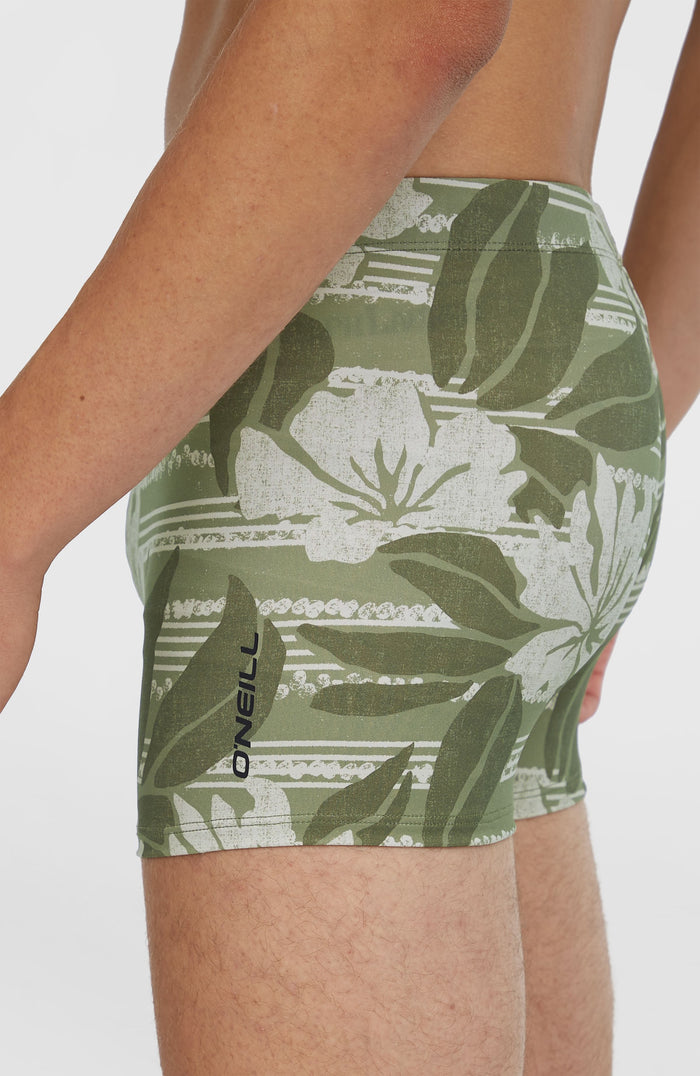 Essentials Floral Racer | Green Tonal Dusty Flower
