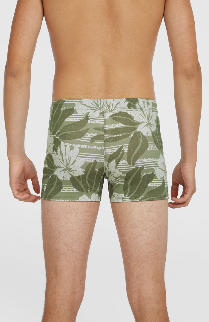 Essentials Floral Racer | Green Tonal Dusty Flower