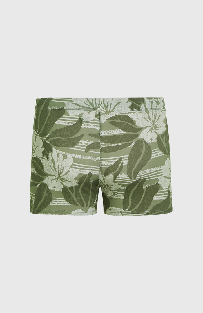 Essentials Floral Racer | Green Tonal Dusty Flower