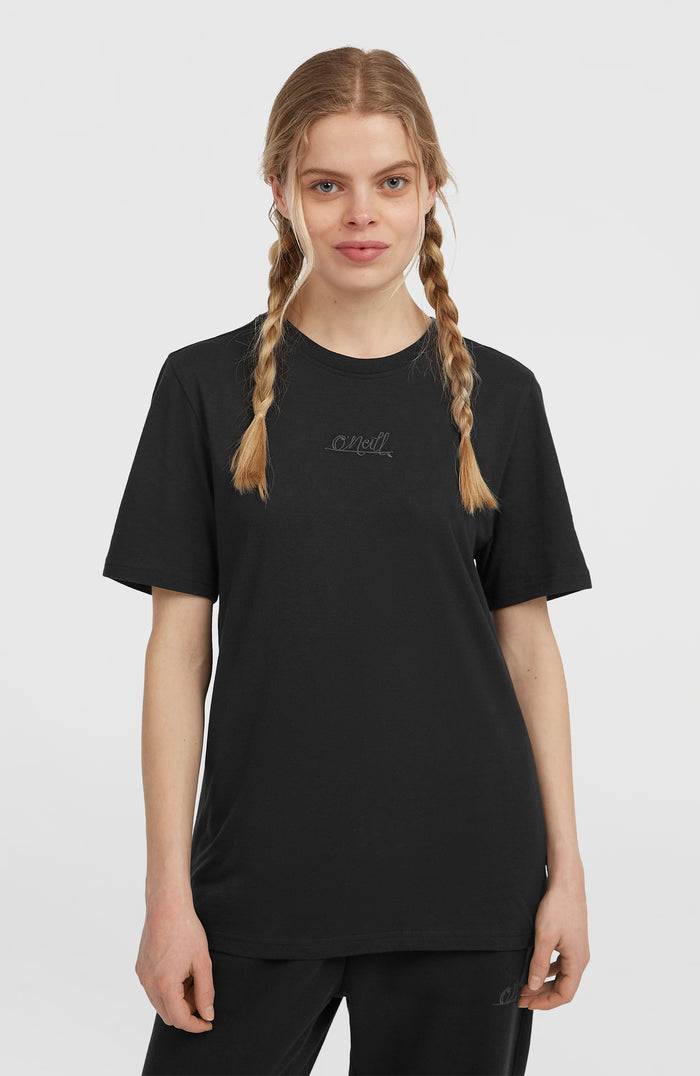 Essentials Script T-Shirt | Black Out