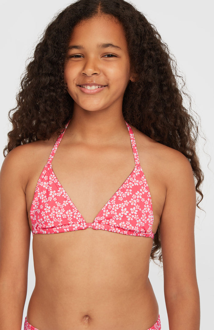 Essentials Triangle Bikini Set | Pink Milliflower