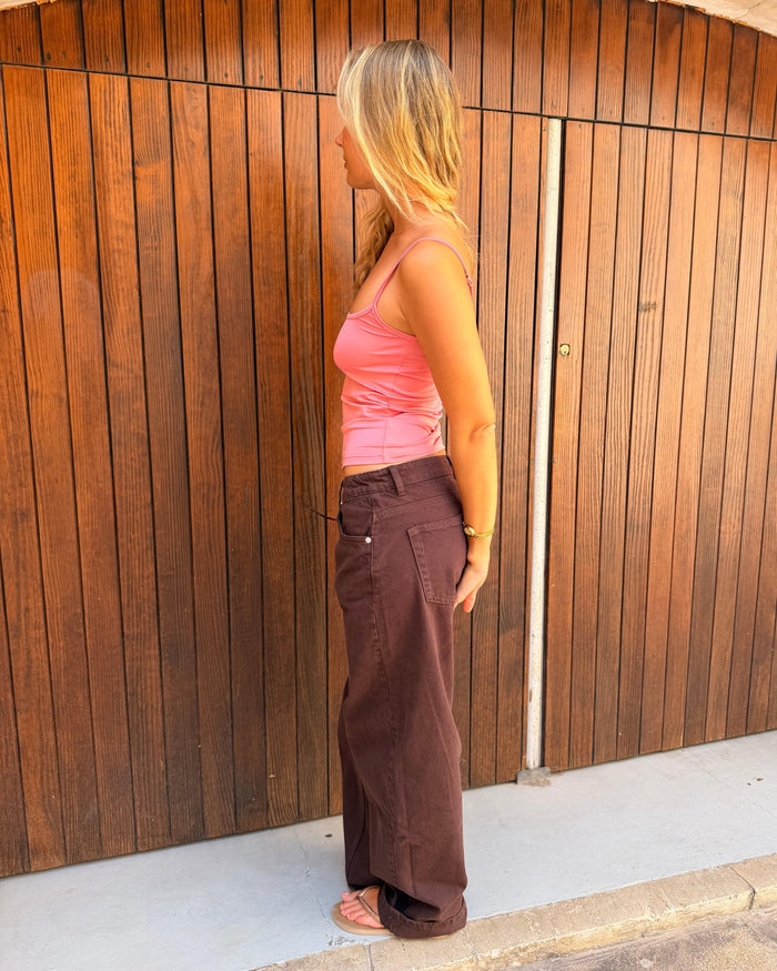 ESTHER JEANS - BROWN