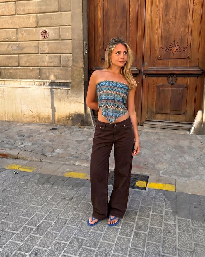 ESTHER JEANS - BROWN