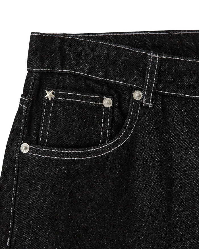 ESTHER JEANS - RAW BLACK