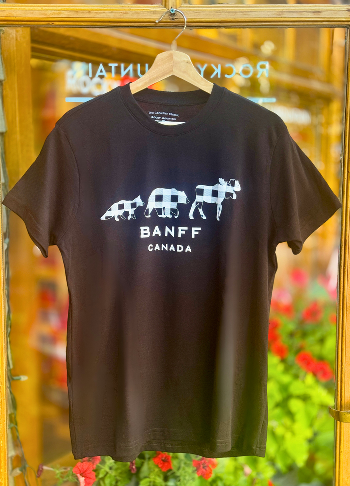 Euro Fit Black 3 Animals with Banff T-Shirt / Supima Cotton