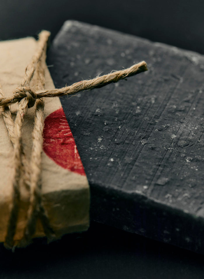 Dark Slate Gray exfoliating charcoal soap