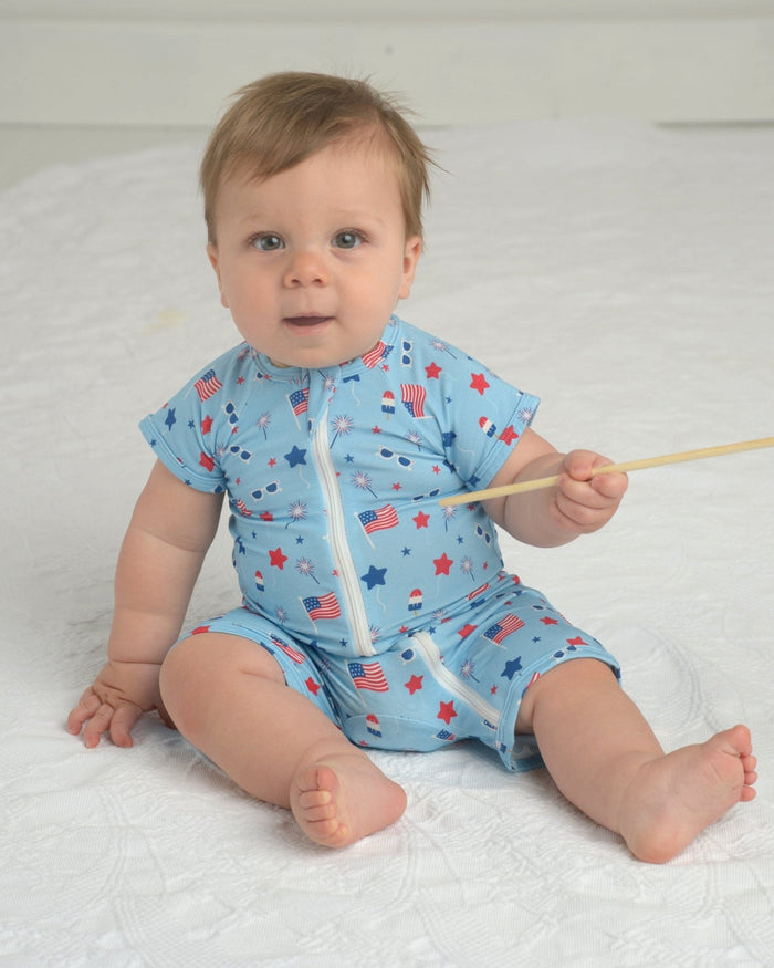 Flag Bamboo Toddler Pajamas – Romper