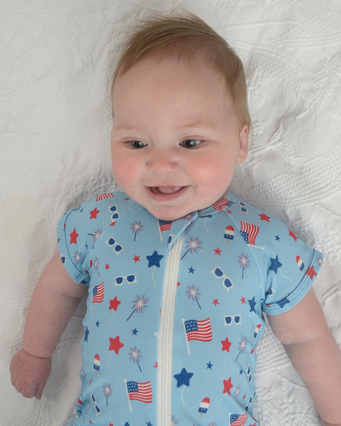 Flag Bamboo Toddler Pajamas – Romper
