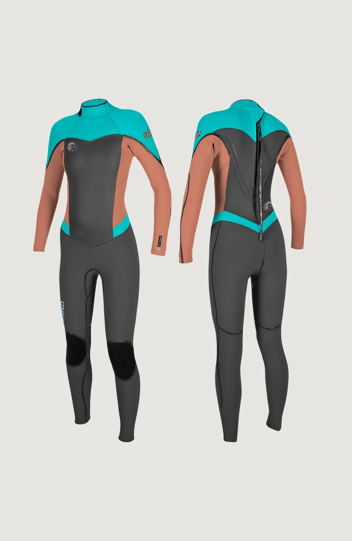 Flair Back Zip 3/2mm Full Wetsuit | Grey