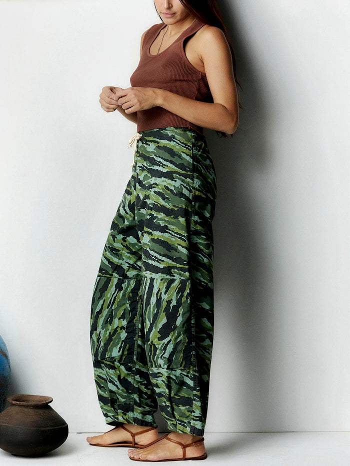 Lavender flight pant in brushstroke camo