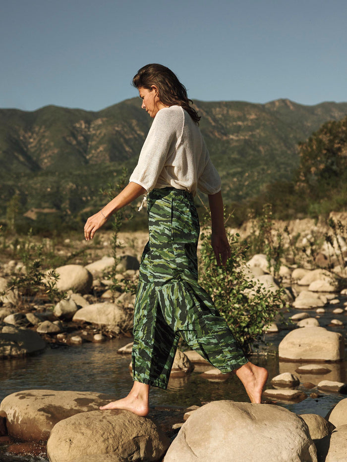 Dark Slate Gray flight pant in brushstroke camo