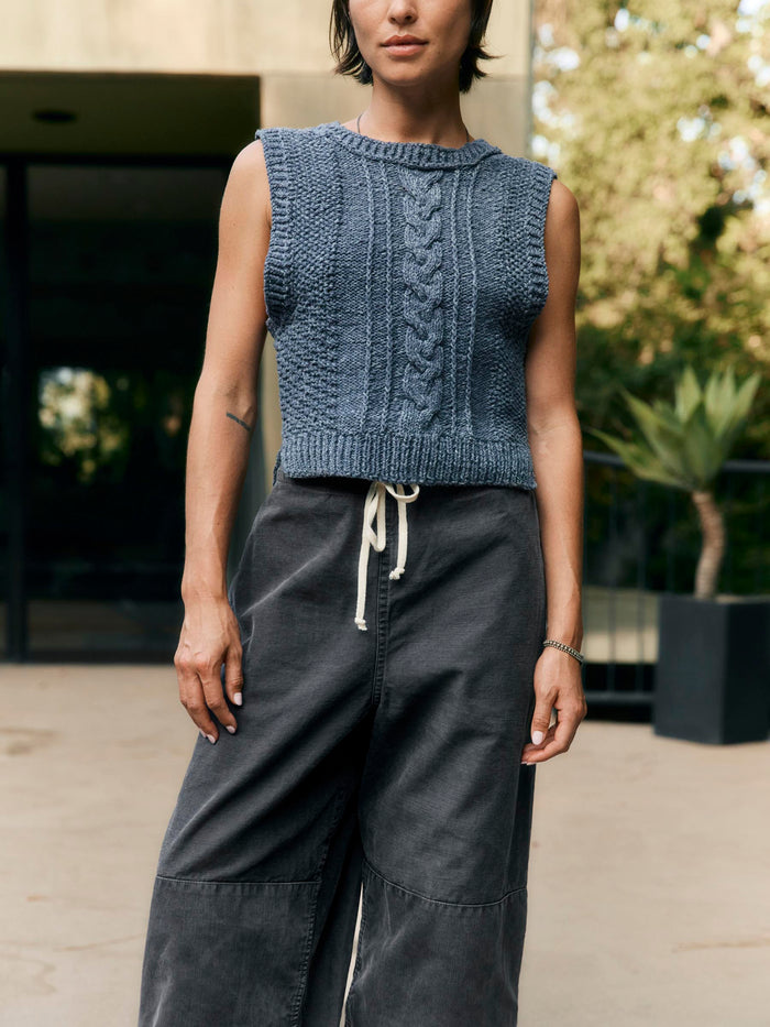 Tan flight pant in faded black