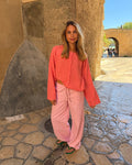 FLORA HØR-BUKSER - LIGHT PINK