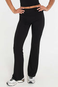 Fold Over Pants - Black