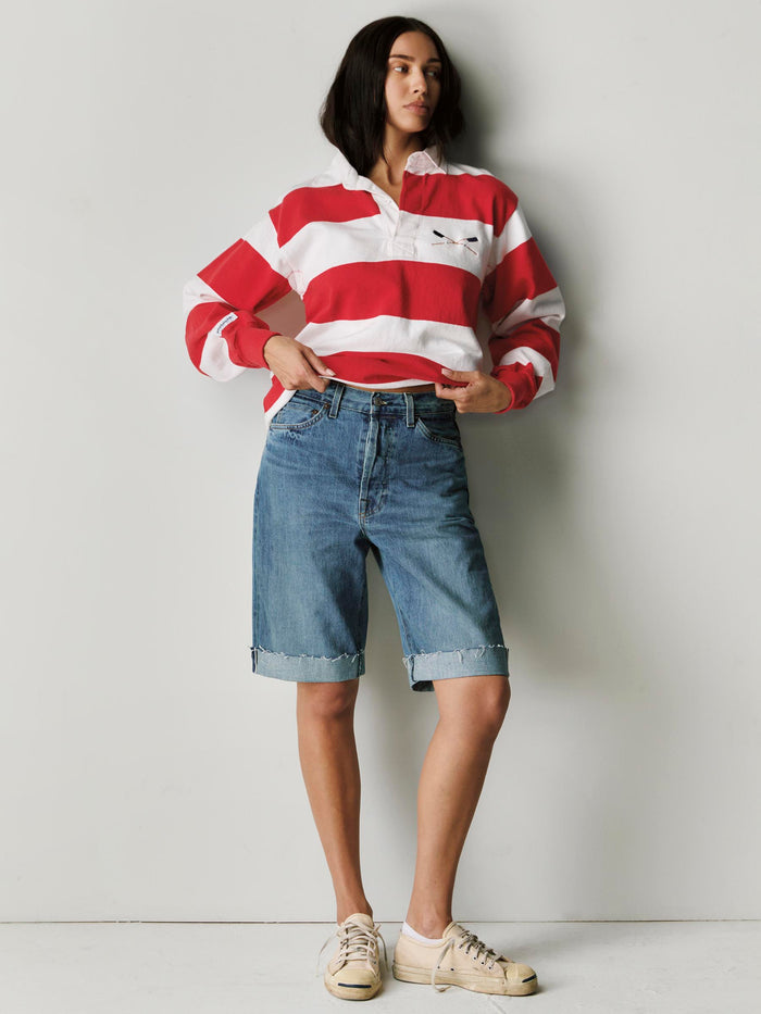 Light Gray frankie cutoff short