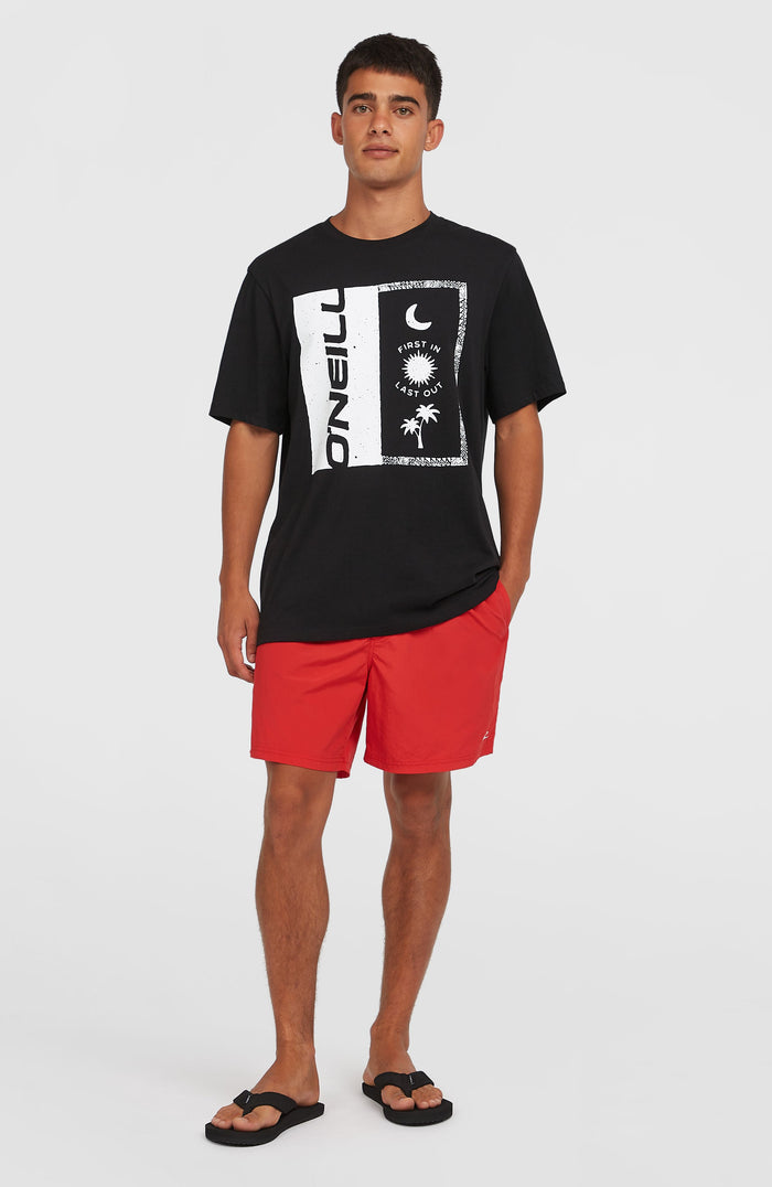 Front Print T-Shirt | Black Out