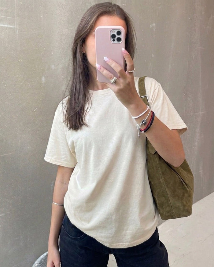 FRUIT T-SHIRT - CREME - Dinvintageshop