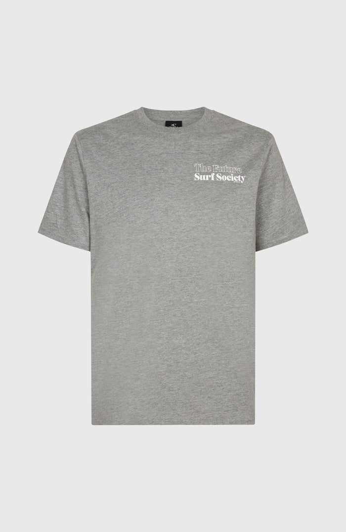 Future Surf Society T-Shirt | Silver Melee