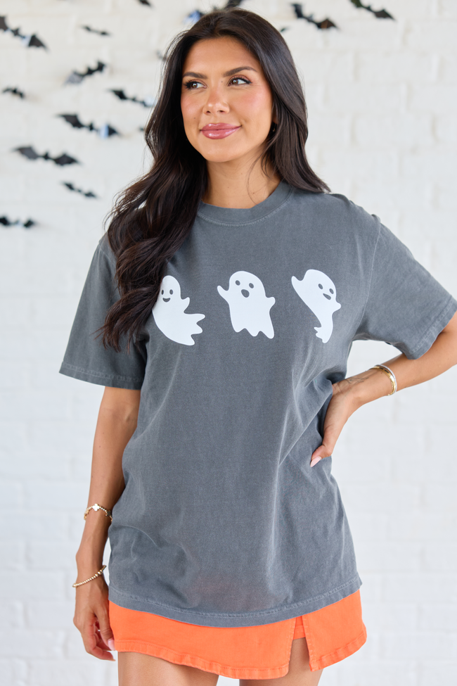 Ghost Trio Dark Grey Graphic Tee