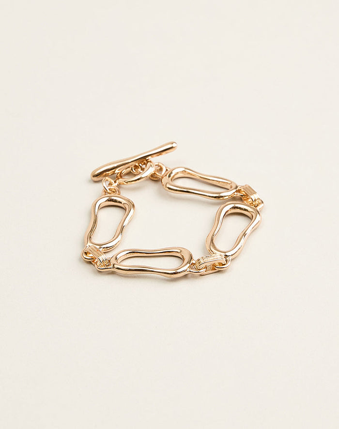 Image of Gold Plated Shape Bracelet