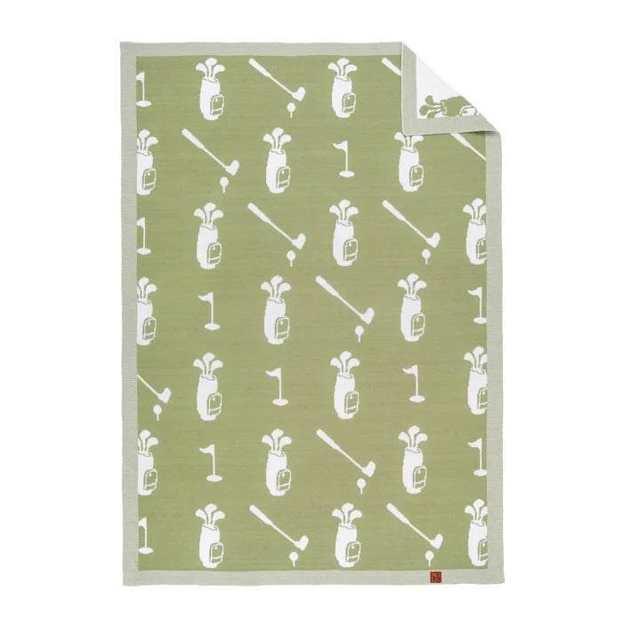 Golf Jacquard Knit Baby Blanket