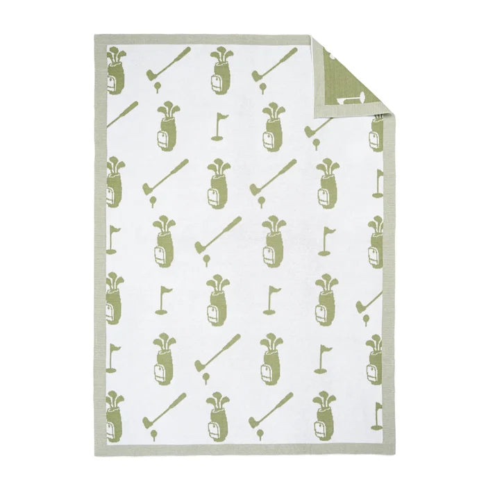 Golf Jacquard Knit Baby Blanket