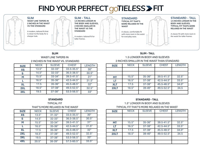goTIELESS Ultimate Dress Shirt (White)
