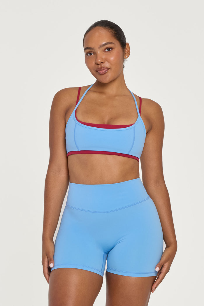 Halter Layered Bra - Baby/Berry