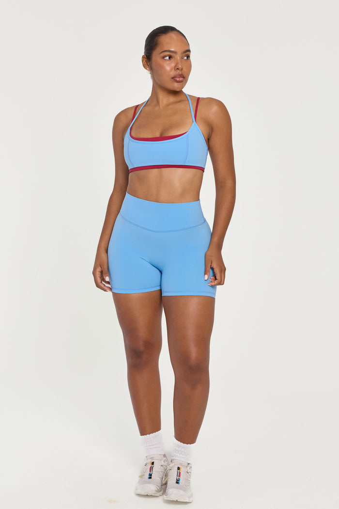 Halter Layered Bra - Baby/Berry