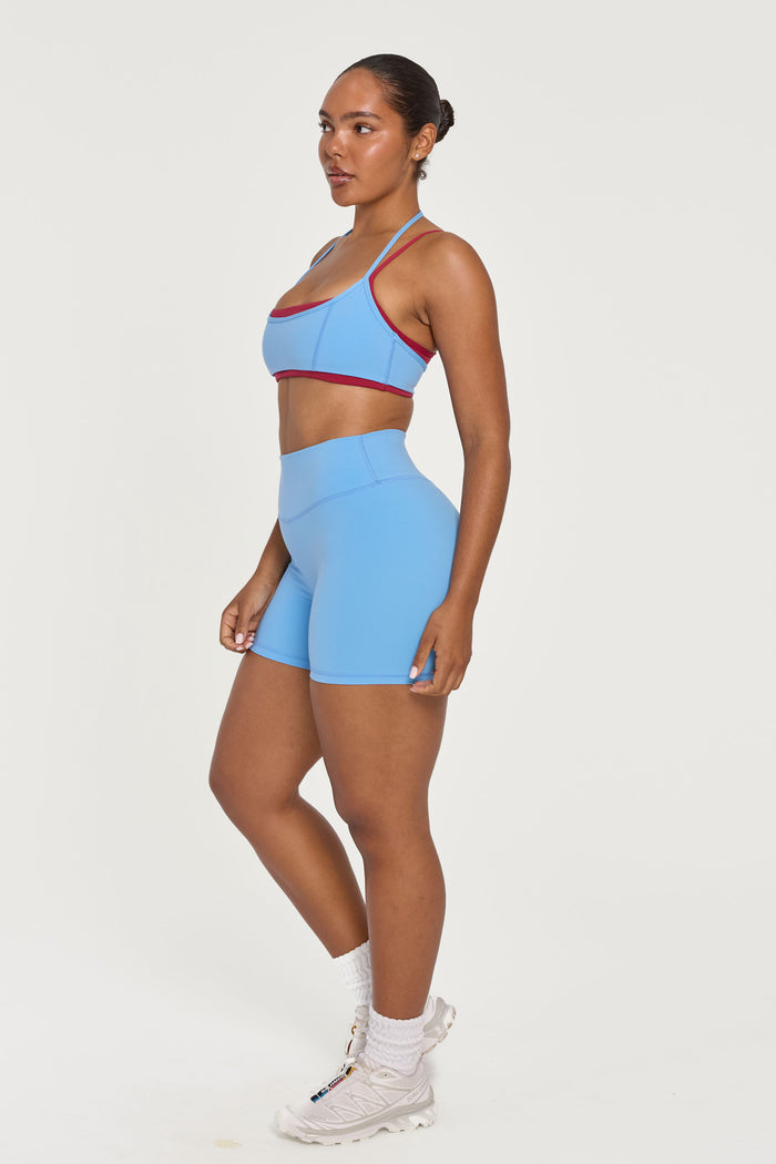 Halter Layered Bra - Baby/Berry