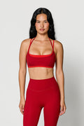 Halter Layered Bra - Ruby/Terracotta