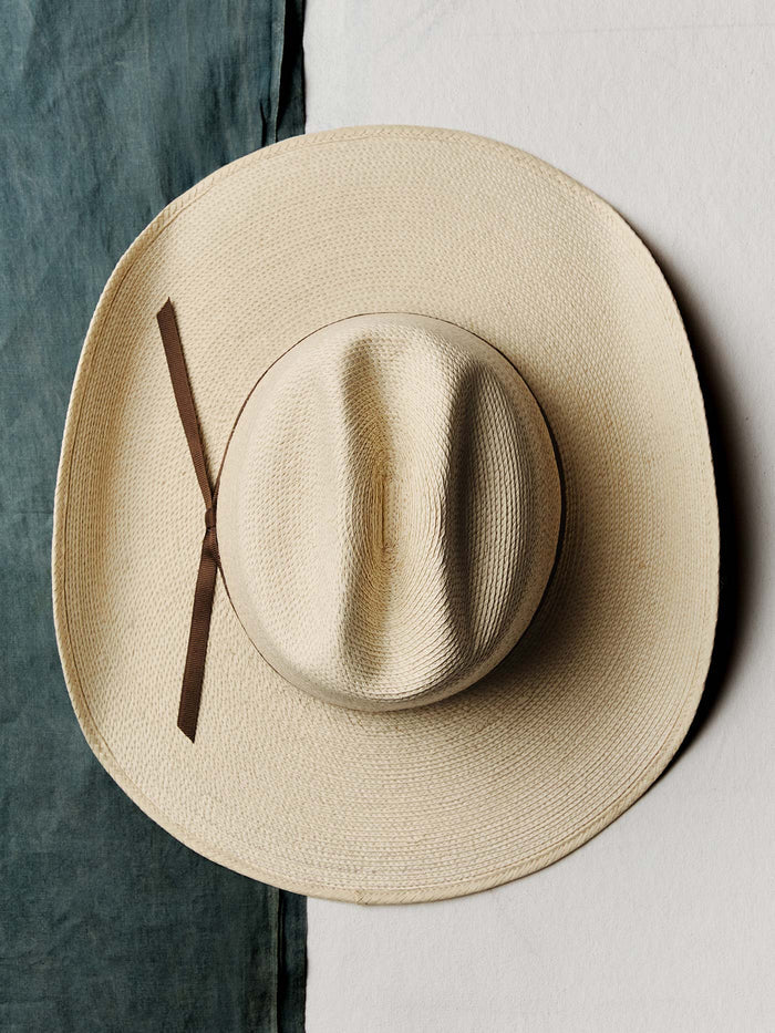 Gray handwoven rancher guatemalan palm