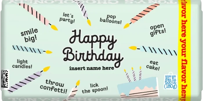 happy birthday 2-Tony’s Chocolonely United States