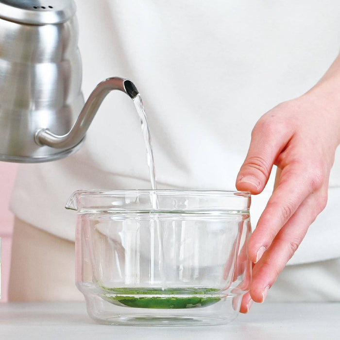 Hario - Double-Walled Matcha Bowl 300mL - Pink