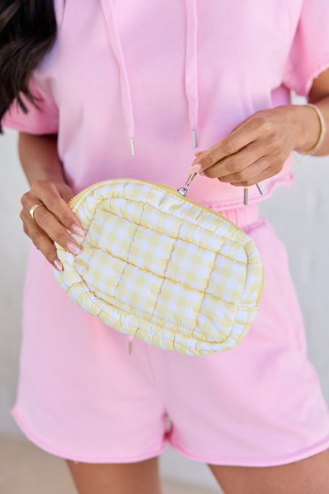 Haylie Butter Yellow Quilted Mini Bag