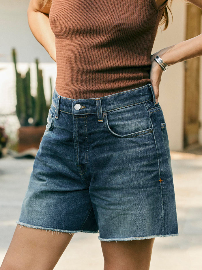 Dark Slate Gray hazel salinas cutoff short