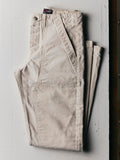 Dark Gray hencye canvas workpant in natural