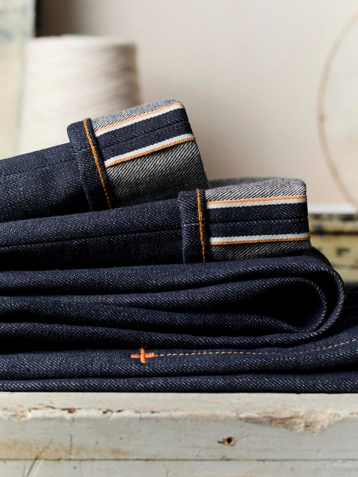 Black henry indigo rigid