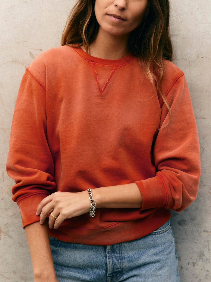 Sienna hilts sweatshirt sunfaded red
