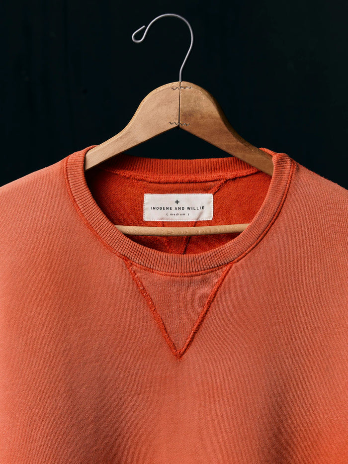 Sienna hilts sweatshirt sunfaded red