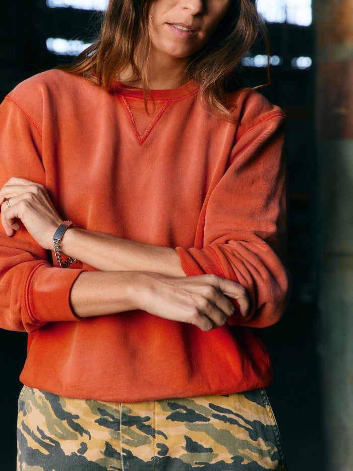 Black hilts sweatshirt sunfaded red